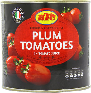 KTC Plum tomatoes in tomato juice