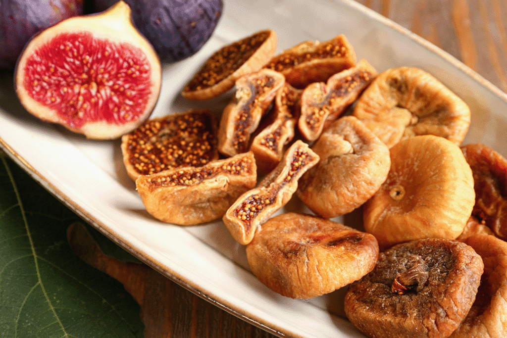 Dried figs on a plate